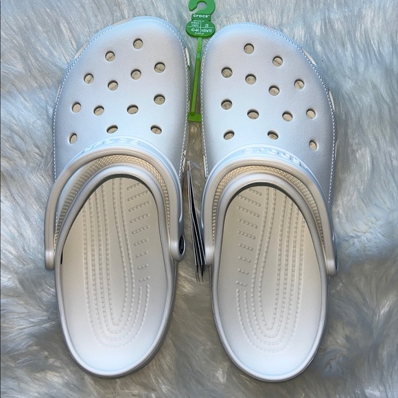 🆕Crocs Clog White Mens Sz 10 Women’s 12 Slip-On - Picture 5 of 8